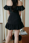 YANW HIGH WAISTED BALLOON SKORT (BLACK)