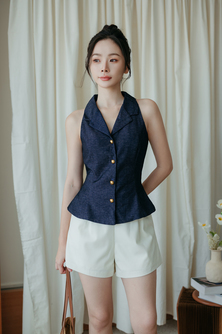 SVEYN HIGH WAISTED SHORTS (CREAM)