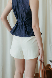 SVEYN HIGH WAISTED SHORTS (CREAM)