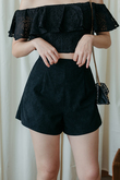SVEYN HIGH WAISTED SHORTS (BLACK)
