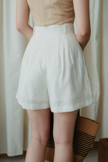 LENNON WIDE LEG CASUAL SHORT (CREAM)