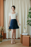 WENDY TRUMPET MINI SKIRT (BLUE) WENDY TRUMPET MINI SKIRT (BLUE)