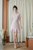 WENDY TRUMPET MINI SKIRT (PINK BAMBOO) WENDY TRUMPET MINI SKIRT (PINK BAMBOO)