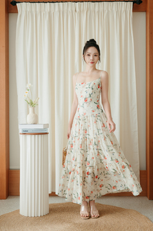 MADELINE CAMI TIERED DRESS (FLORAL)
