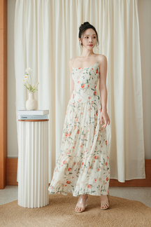MADELINE CAMI TIERED DRESS (FLORAL)