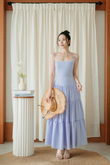 MADELINE CAMI TIERED DRESS (BLUE STRIPE) MADELINE CAMI TIERED DRESS (BLUE STRIPE)