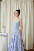 MADELINE CAMI TIERED DRESS (BLUE STRIPE) MADELINE CAMI TIERED DRESS (BLUE STRIPE)
