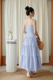 MADELINE CAMI TIERED DRESS (BLUE STRIPE) MADELINE CAMI TIERED DRESS (BLUE STRIPE)