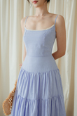 MADELINE CAMI TIERED DRESS (BLUE STRIPE) MADELINE CAMI TIERED DRESS (BLUE STRIPE)