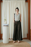 KENJI HIGH WAISTED PANTS (BROWN)