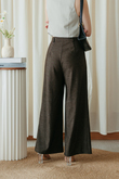 KENJI HIGH WAISTED PANTS (BROWN)