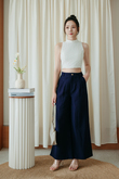 KENJI HIGH WAISTED PANTS (BLUE)