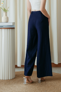 KENJI HIGH WAISTED PANTS (BLUE)