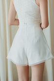 AVIN HIGH WAISTED SHORTS (WHITE)