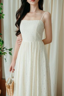 PRIMROSE CAMI MAXI DRESS (CREAM LACE)