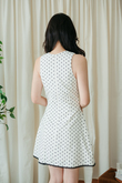 GLENNICE ROUND NECK MINI DRESS (POLKA DOTS) GLENNICE ROUND NECK MINI DRESS (POLKA DOTS)