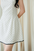 GLENNICE ROUND NECK MINI DRESS (POLKA DOTS) GLENNICE ROUND NECK MINI DRESS (POLKA DOTS)