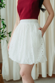 THEODORA BALLOON SKIRT (EYELET)
