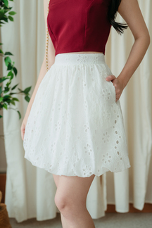 THEODORA BALLOON SKIRT (EYELET)