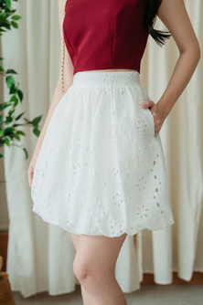 THEODORA BALLOON SKIRT (EYELET)