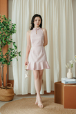 PERLE CHEONGSAM TOP (PINK BAMBOO)