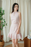 PERLE CHEONGSAM TOP (PINK BAMBOO)