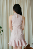 PERLE CHEONGSAM TOP (PINK BAMBOO)