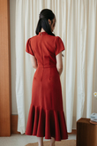 JANNY ASYMMETRICAL CHEONGSAM (RED) JANNY ASYMMETRICAL CHEONGSAM (RED)