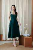 SEVYN U SHAPE MIDI DRESS (GREEN) SEVYN U SHAPE MIDI DRESS (GREEN)