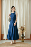 GWENNETTA SLEEVELESS MAXI DRESS (BLUE)