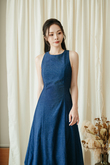 GWENNETTA SLEEVELESS MAXI DRESS (BLUE)