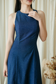 GWENNETTA SLEEVELESS MAXI DRESS (BLUE)