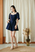 RIAN SWEETHEART POCKET PLAYSUIT (DARK BLUE)