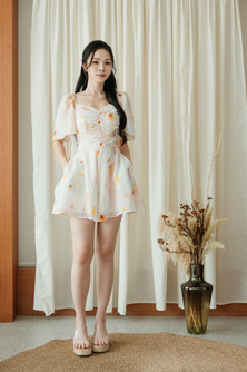 RIAN SWEETHEART POCKET PLAYSUIT (FLORAL)