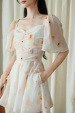 RIAN SWEETHEART POCKET PLAYSUIT (FLORAL)