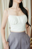 PETRIA CAMI CROP TOP (WHITE)