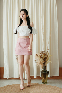 DOE MID WAIST SKORT (PINK)
