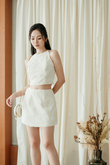DOE MID WAIST SKORT (CREAM)