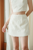 DOE MID WAIST SKORT (CREAM)