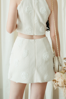 DOE MID WAIST SKORT (CREAM)