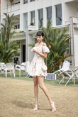 WENNY OFF SHOULDER MINI DRESS (FLORAL)