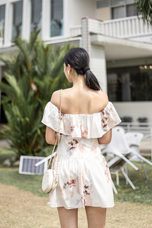 WENNY OFF SHOULDER MINI DRESS (FLORAL)