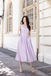 VIENNA SQUARE NECK BALLON DRESS (LAVENDER)
