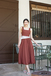 VIENNA SQUARE NECK BALLON DRESS (SWEET BROWN)