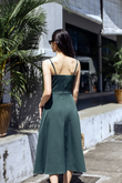 RENEE CAMI MIDAXI DRESS (GREEN)