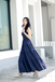BACKORDER ADALYNN TIERED MAXI DRESS (DARK BLUE)