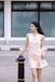 HAE HALTER NECK MINI DRESS (PEACH)