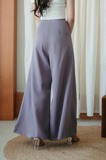 ZENDA HIGH WAISTED PALAZZO (PURPLISH GREY)
