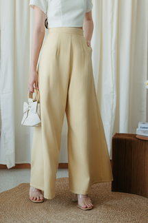 ZENDA HIGH WAISTED PALAZZO (YELLOW)