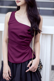 EMA ONE SHOULDER TOP (MAROON) EMA ONE SHOULDER TOP (MAROON)